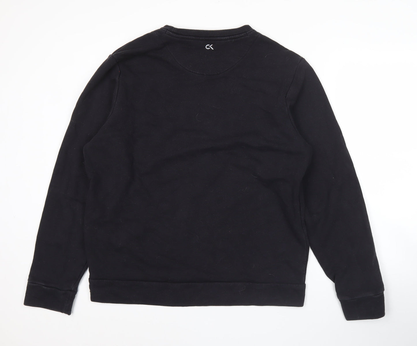 Calvin Klein Men's Black Pullover Sweatshirt L Regular Fit