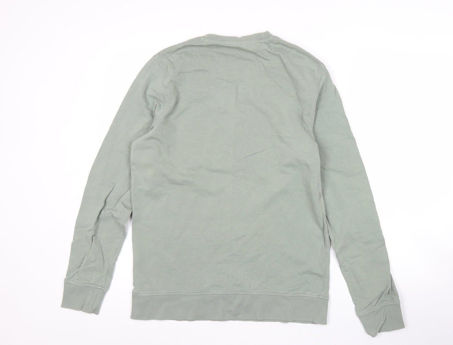 Jack & Jones Mens Green Pullover Sweatshirt M Graphic Print Logo