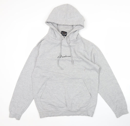 Audere Couture Men's Grey Small Pullover Hoodie with Logo