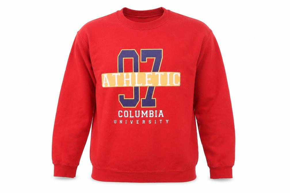 PRETTYLITTLETHING Mens Red Crew Neck Pullover Sweatshirt S