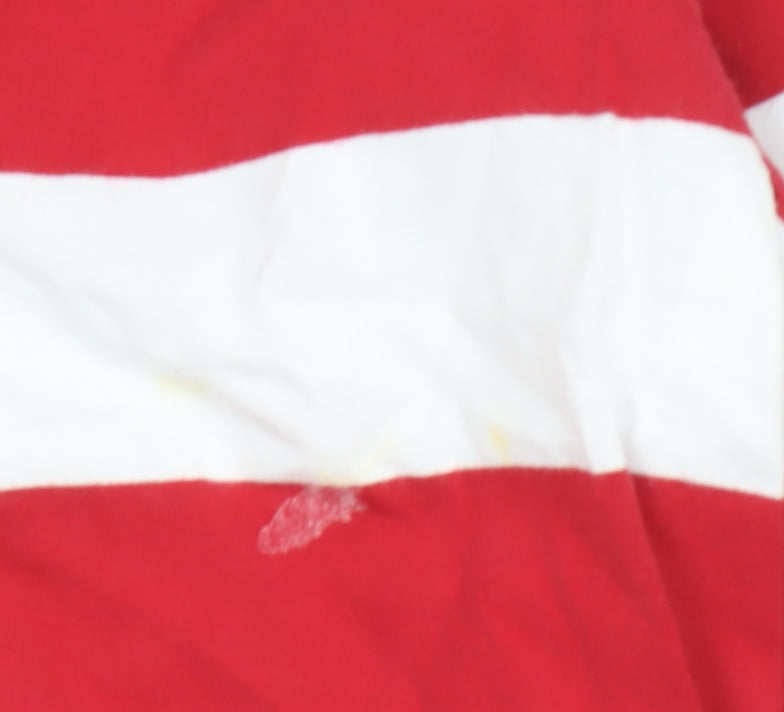 Jack Wills Men’s Red White Stripe Cotton Long Sleeve T-Shirt M