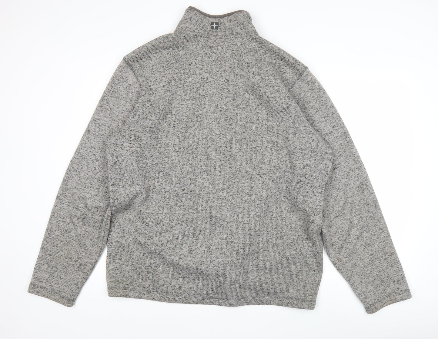 Mountain Warehouse Mens Grey 2XL Fleece Pullover Sweatshirt