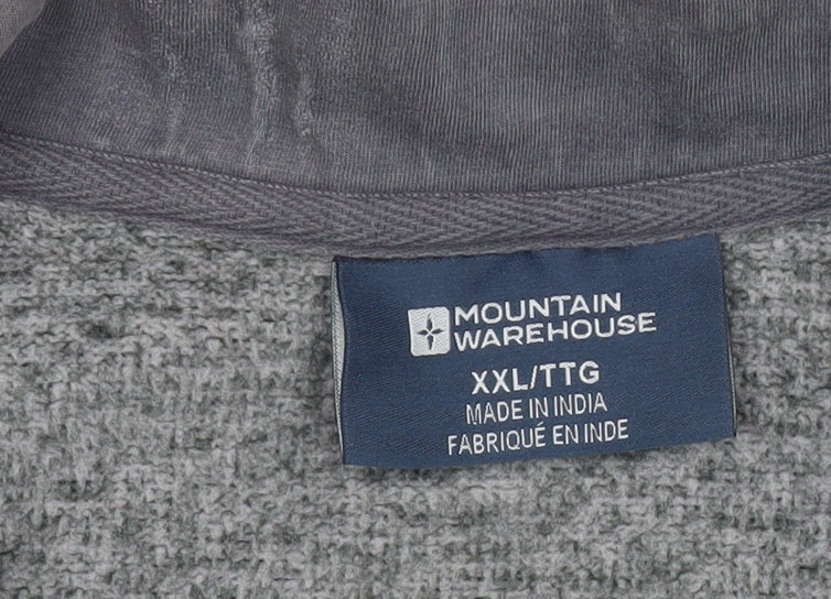 Mountain Warehouse Mens Grey 2XL Fleece Pullover Sweatshirt