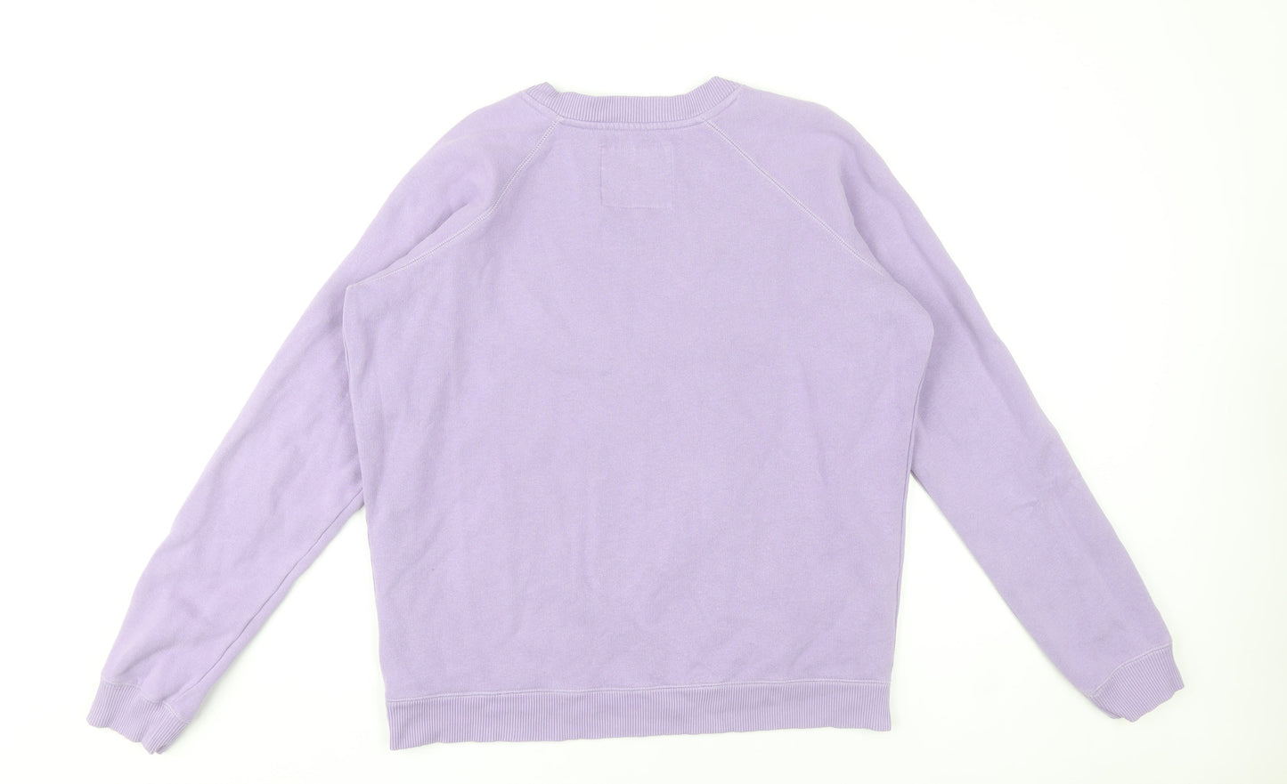 Jack Wills Womens Purple Sweatshirt UK 10 Cotton Blend Crew Neck
