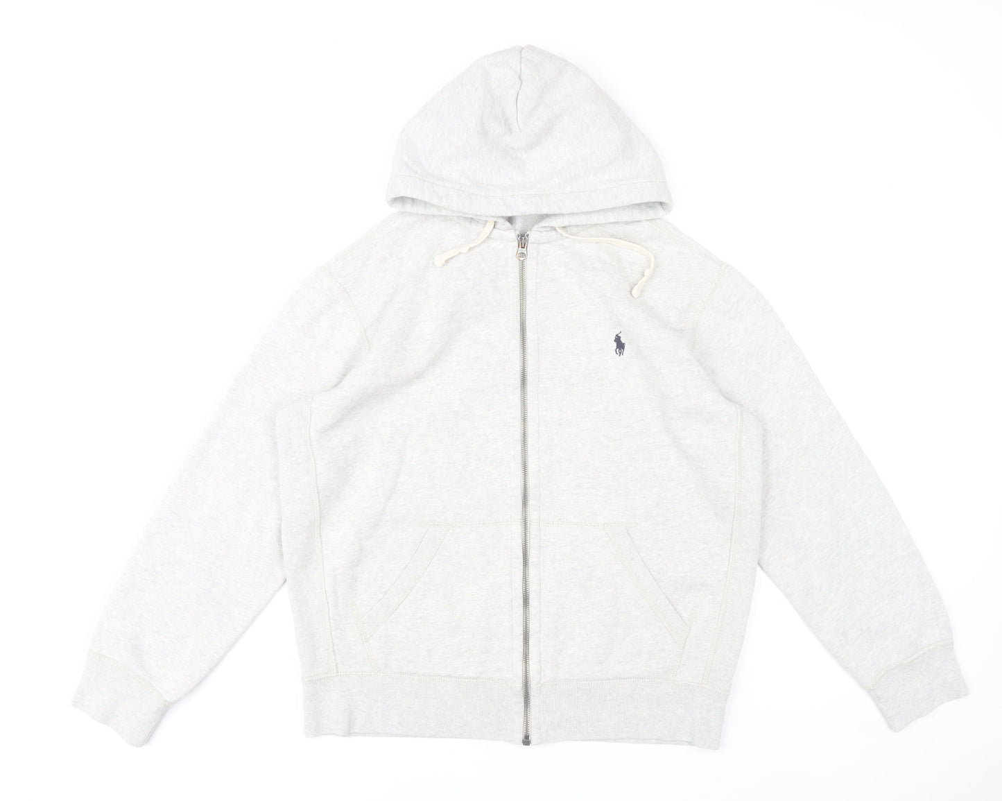 Ralph Lauren Men's Grey Full Zip Hoodie Sweatshirt M Regular