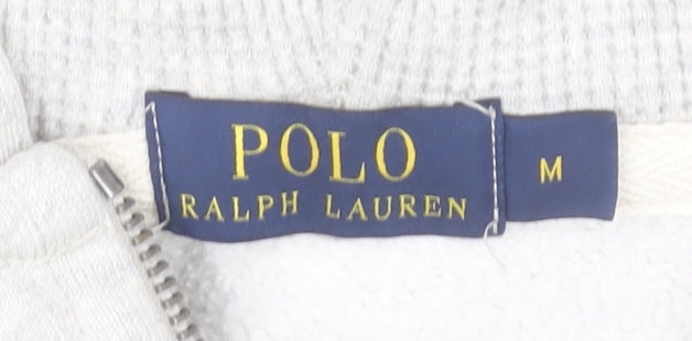 Ralph Lauren Men's Grey Full Zip Hoodie Sweatshirt M Regular