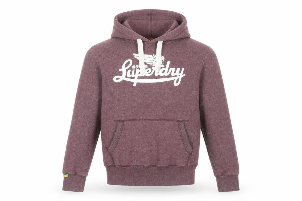 Mens UK M Regular Superdry Purple Pullover Hoodie