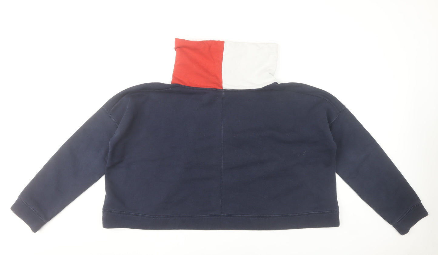 Tommy Hilfiger Women’s Blue Colourblock Pullover Sweatshirt M