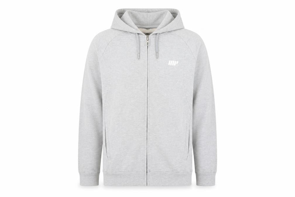 MyProtein Men’s Grey Full Zip Hoodie Size M Regular Fit