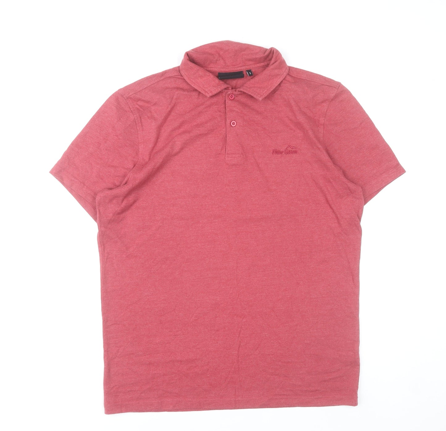 Peter Storm Men’s Red Polo Shirt Size S Cotton Blend Casual