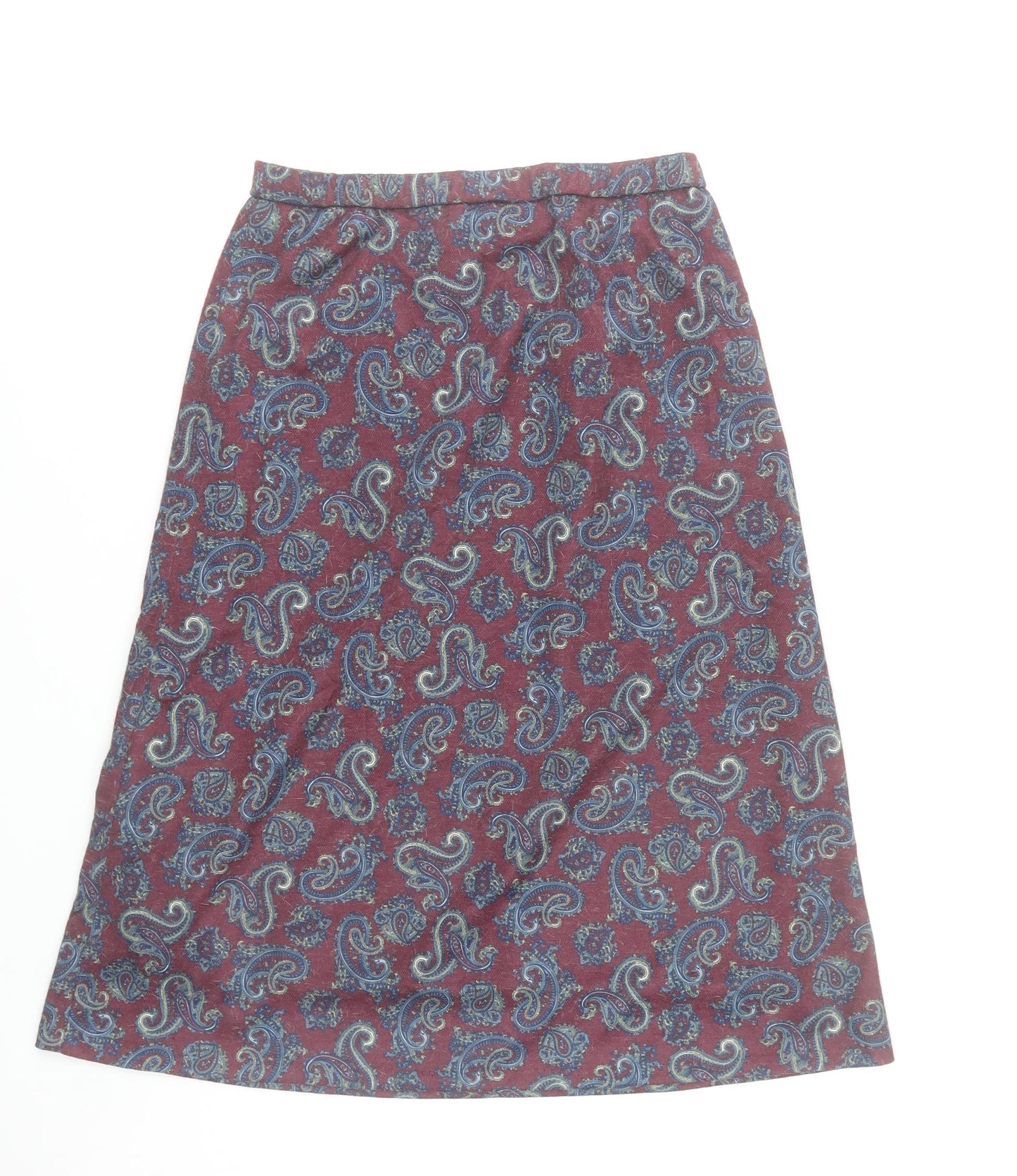 Rothmar of Scotland Women’s Purple Paisley A-Line Skirt Size 14