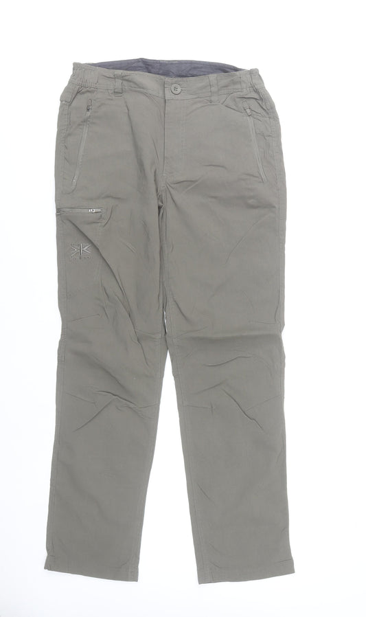 Karrimor Men's Grey Cargo Trousers S Regular Fit Rayon Blend