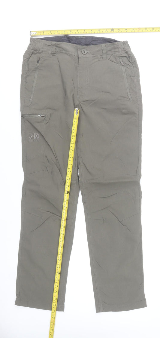 Karrimor Men's Grey Cargo Trousers S Regular Fit Rayon Blend