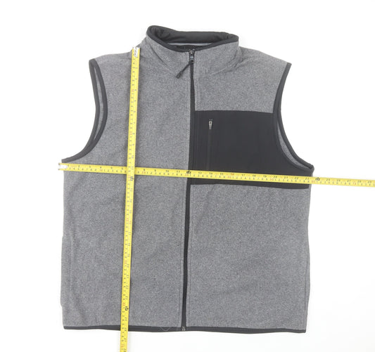 Marks and Spencer Men's Grey Fleece Bodywarmer Waistcoat L 41-43"
