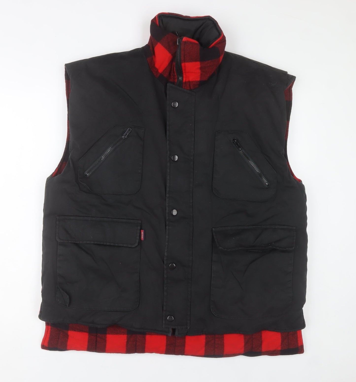 Classic Collection Men's Black L Cotton Bodywarmer Waistcoat Outdoor