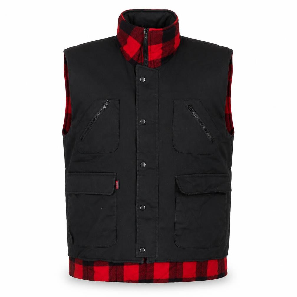 Classics Collection Men's Black L Cotton Bodywarmer Waistcoat Outdoor