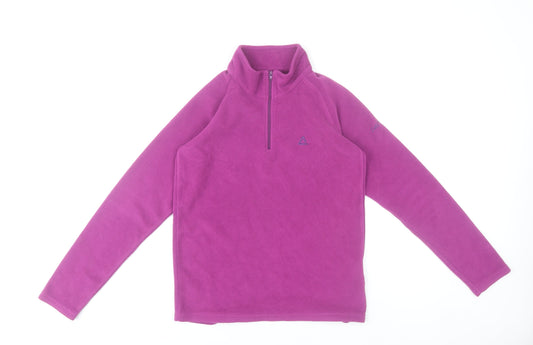 Dare 2b Teens Purple Fleece Sweatshirt XS 1/4 Zip Outdoor Activewear