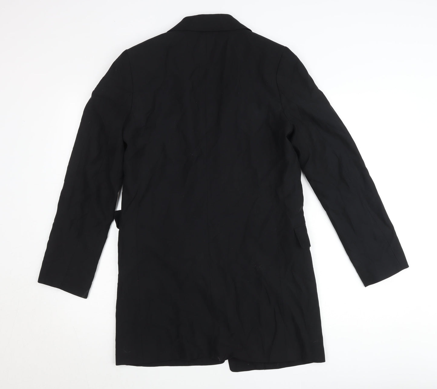 H&M Women’s Black Blazer Jacket Size S Longline Tailored Workwear