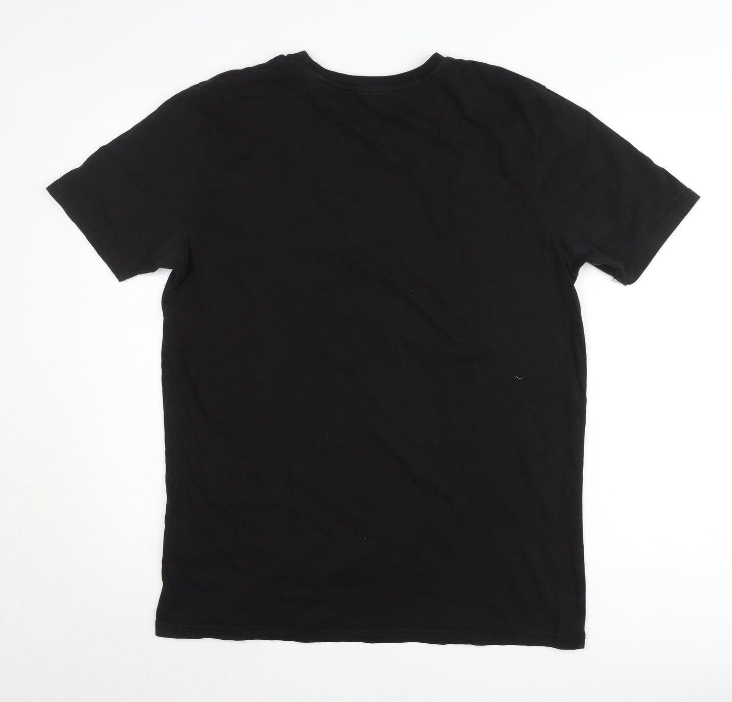 Hugo Boss Men’s Black XL Crew Neck Logo T-Shirt Cotton Blend
