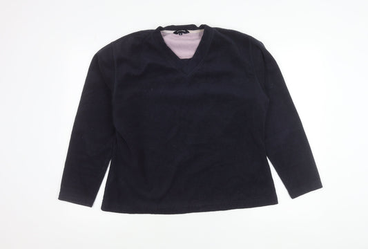 Peter Storm Womens Black Fleece Pullover Sweatshirt Size 18