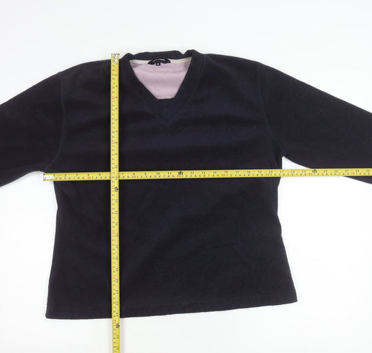 Peter Storm Womens Black Fleece Pullover Sweatshirt Size 18