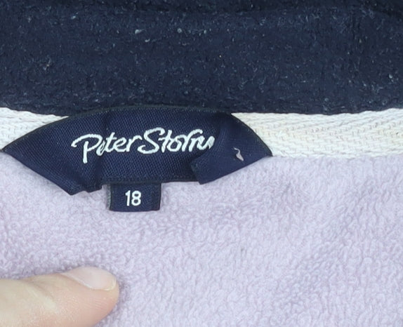 Peter Storm Womens Black Fleece Pullover Sweatshirt Size 18