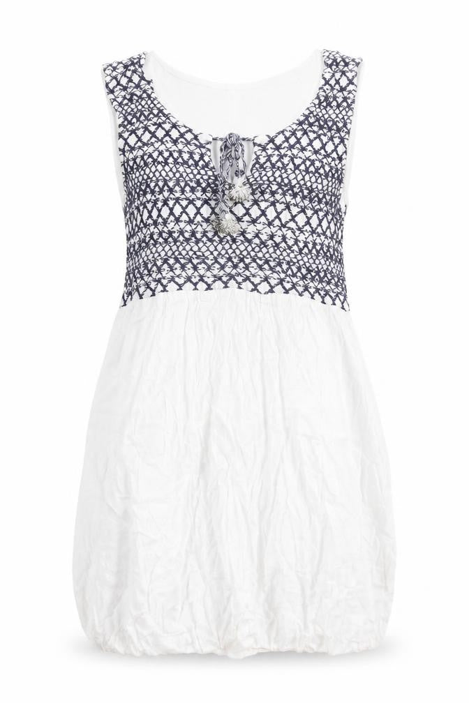 Womens UK Size 14 FatFace White Cotton Tank