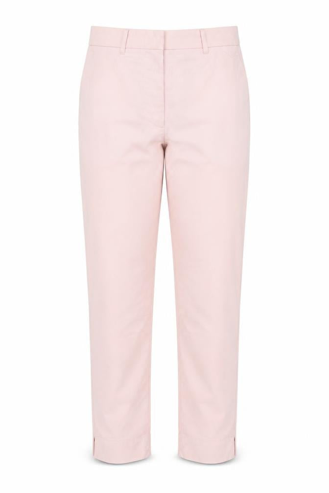 Marks and Spencer Women Pink Chino Trousers Size 6 Slim Fit Workwear
