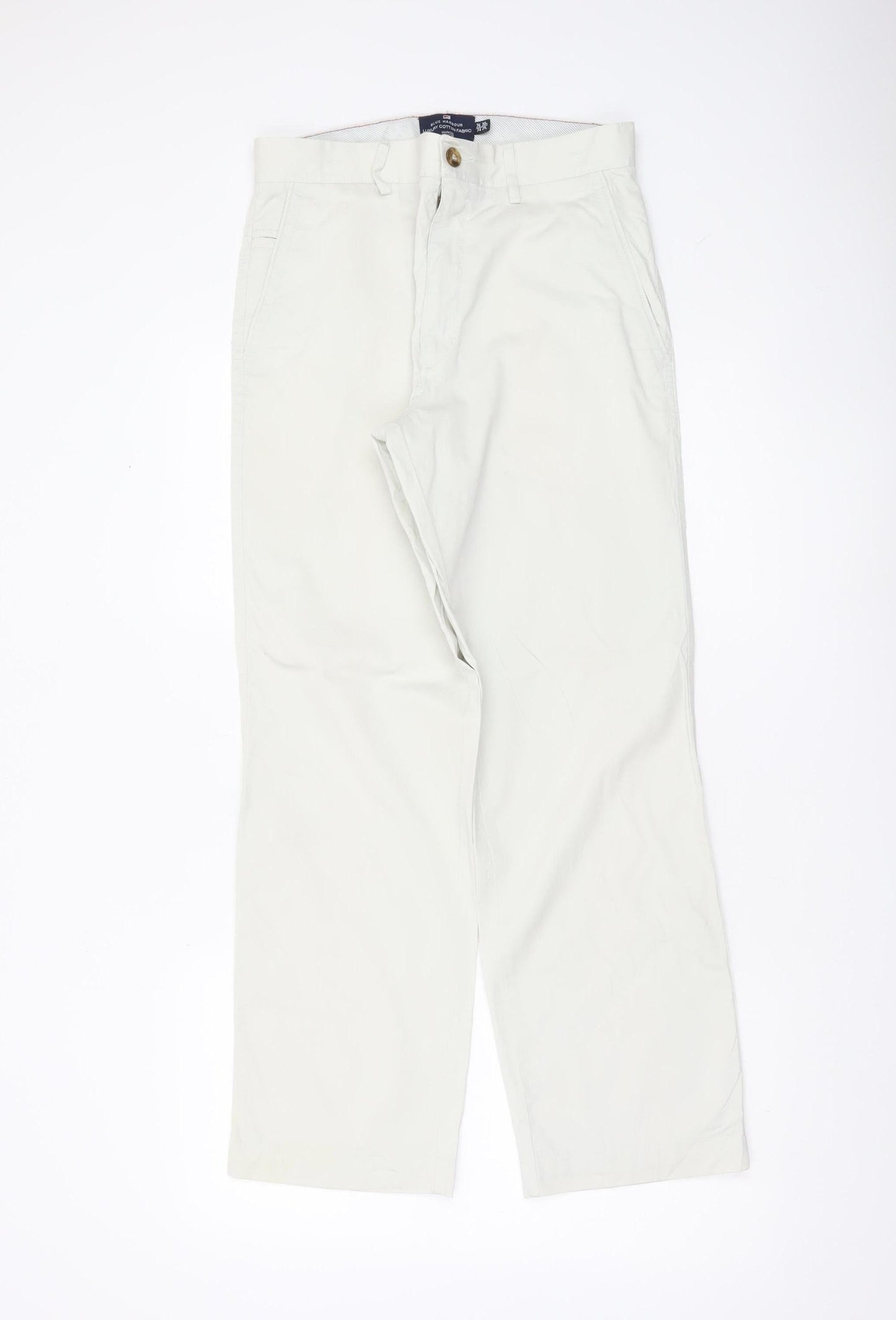 Marks and Spencer Men’s Beige Chino Trousers 30W 29L Cotton