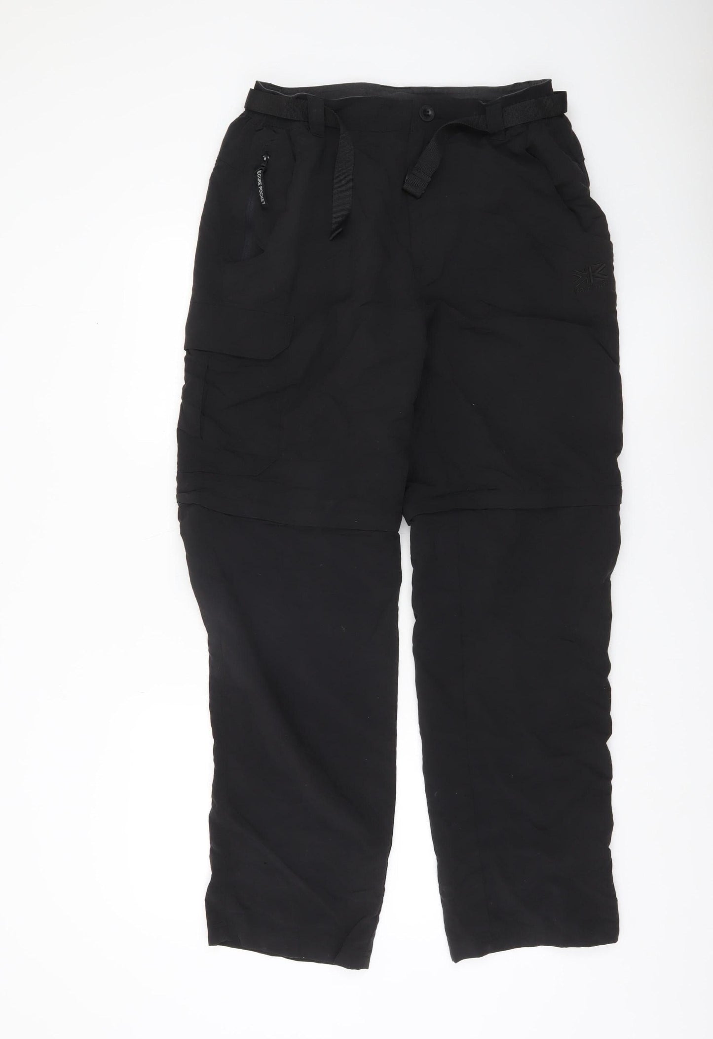 Karrimor Mens Black Cargo Trousers M Nylon Outdoor Hiking Pants