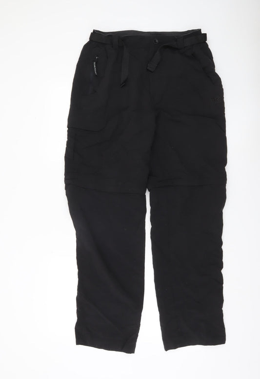 Karrimor Mens Black Cargo Trousers M Nylon Outdoor Hiking Pants