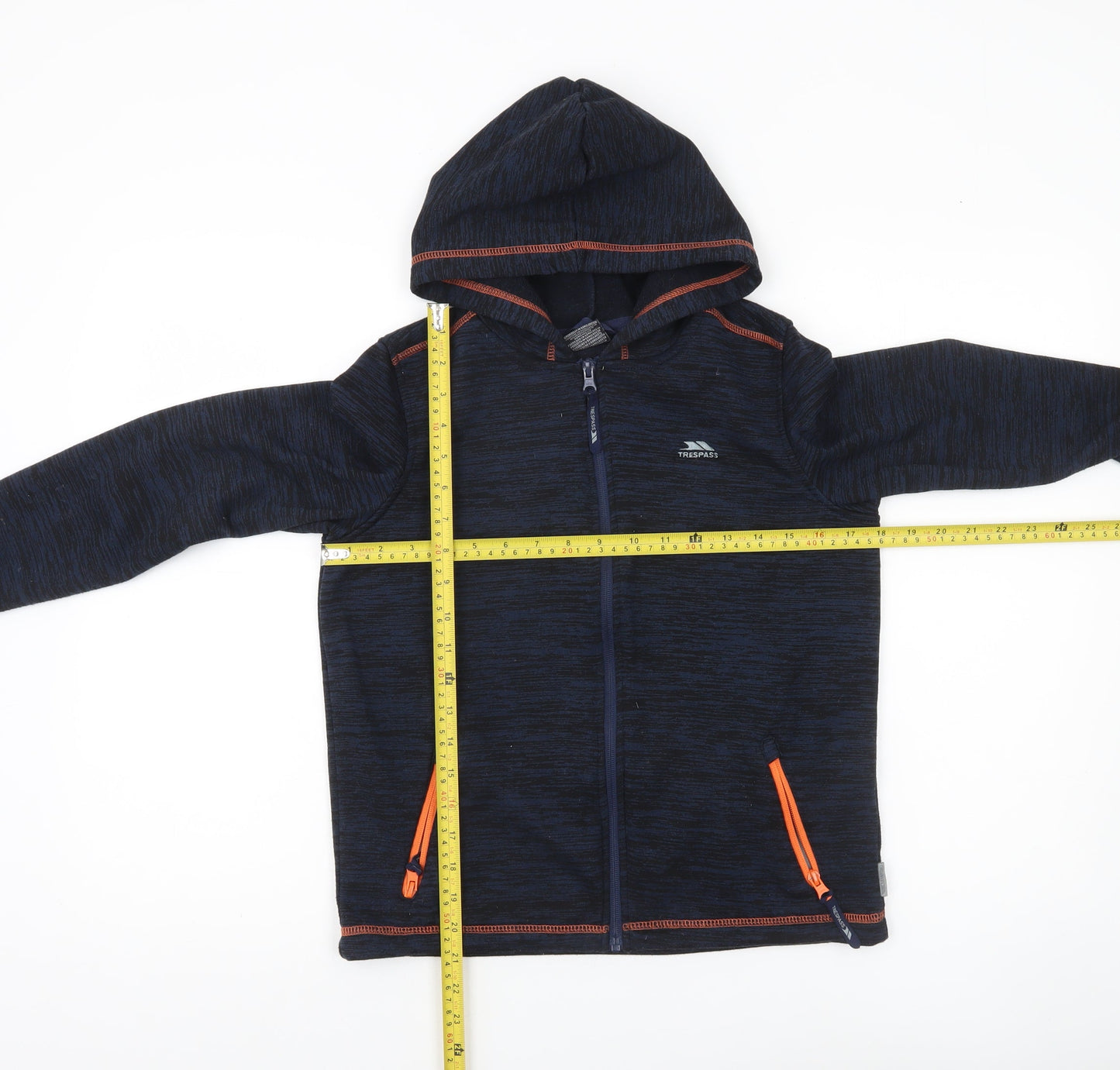Trespass Boys Blue Full Zip Hooded Hoodie Fleece Jacket Age 11 Years 146cm