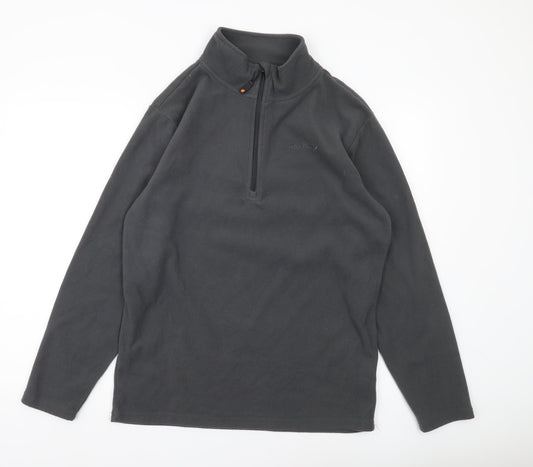 Peter Storm Men's Grey Fleece Pullover Sweatshirt Small 1/4 Zip Outdoor