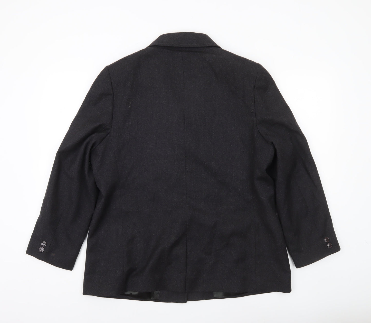 Next Women’s Black Petite Wool Blend Blazer UK 16 Workwear
