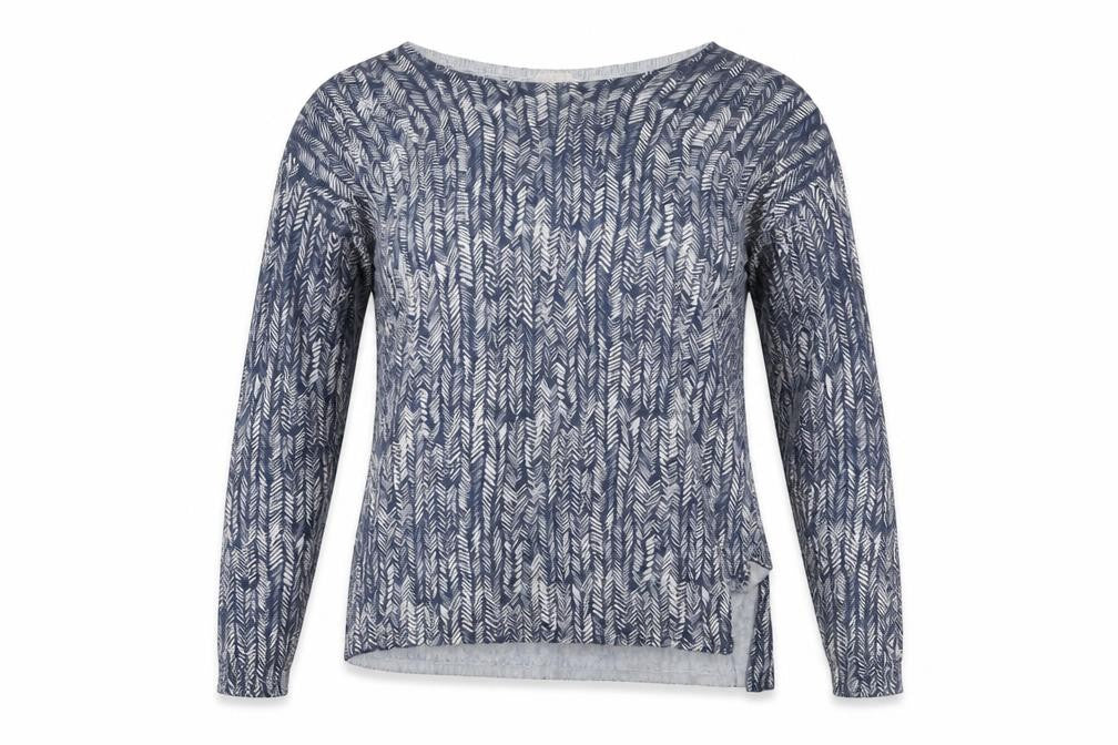 Linea Women’s Blue Boat Neck Lightweight Pullover Jumper Size M