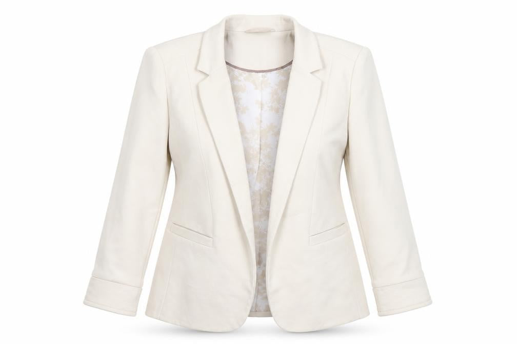 Wallis Women’s Beige Blazer Jacket Size 10 Regular Fit Workwear