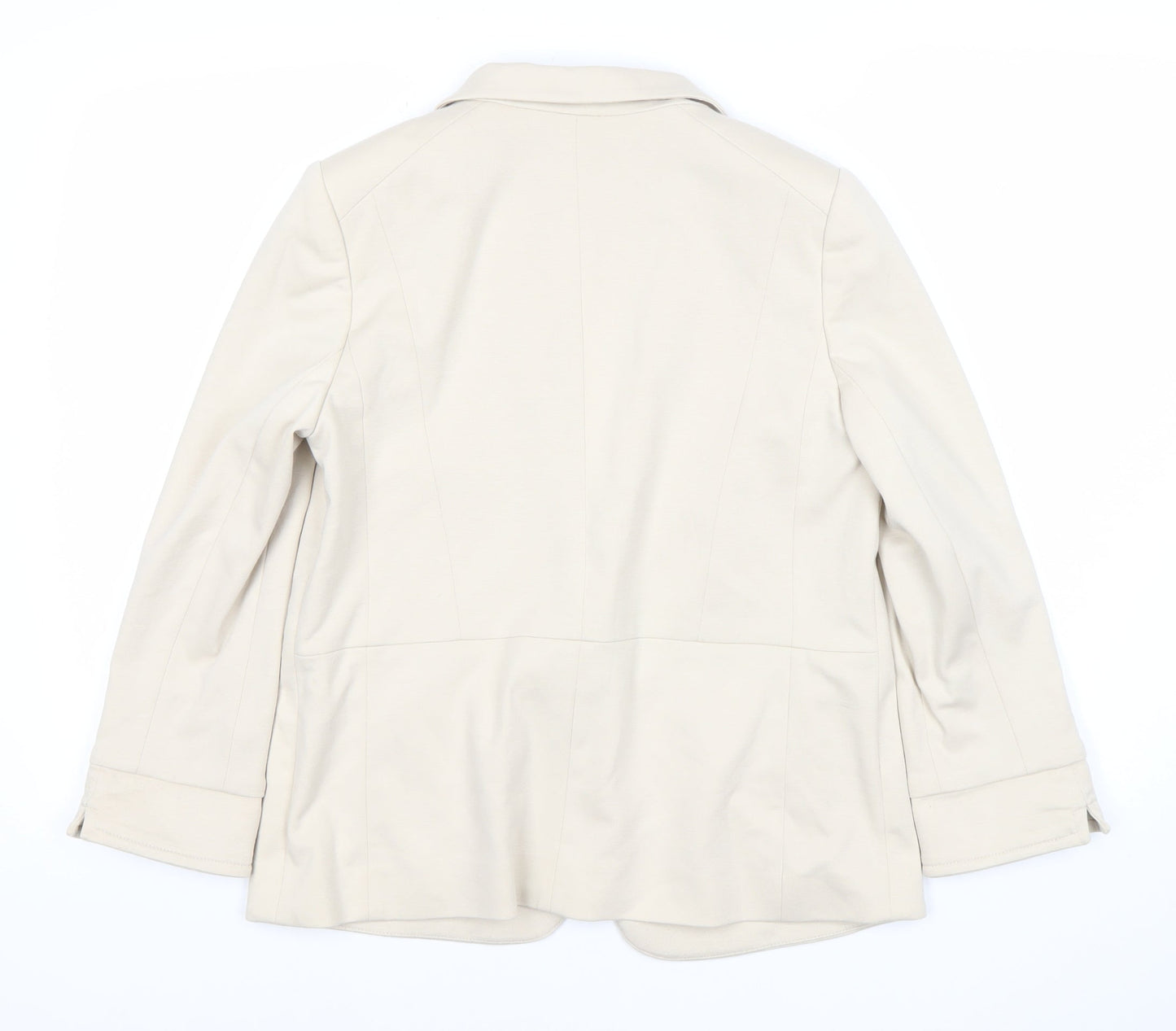 Wallis Women’s Beige Blazer Jacket Size 10 Regular Fit Workwear