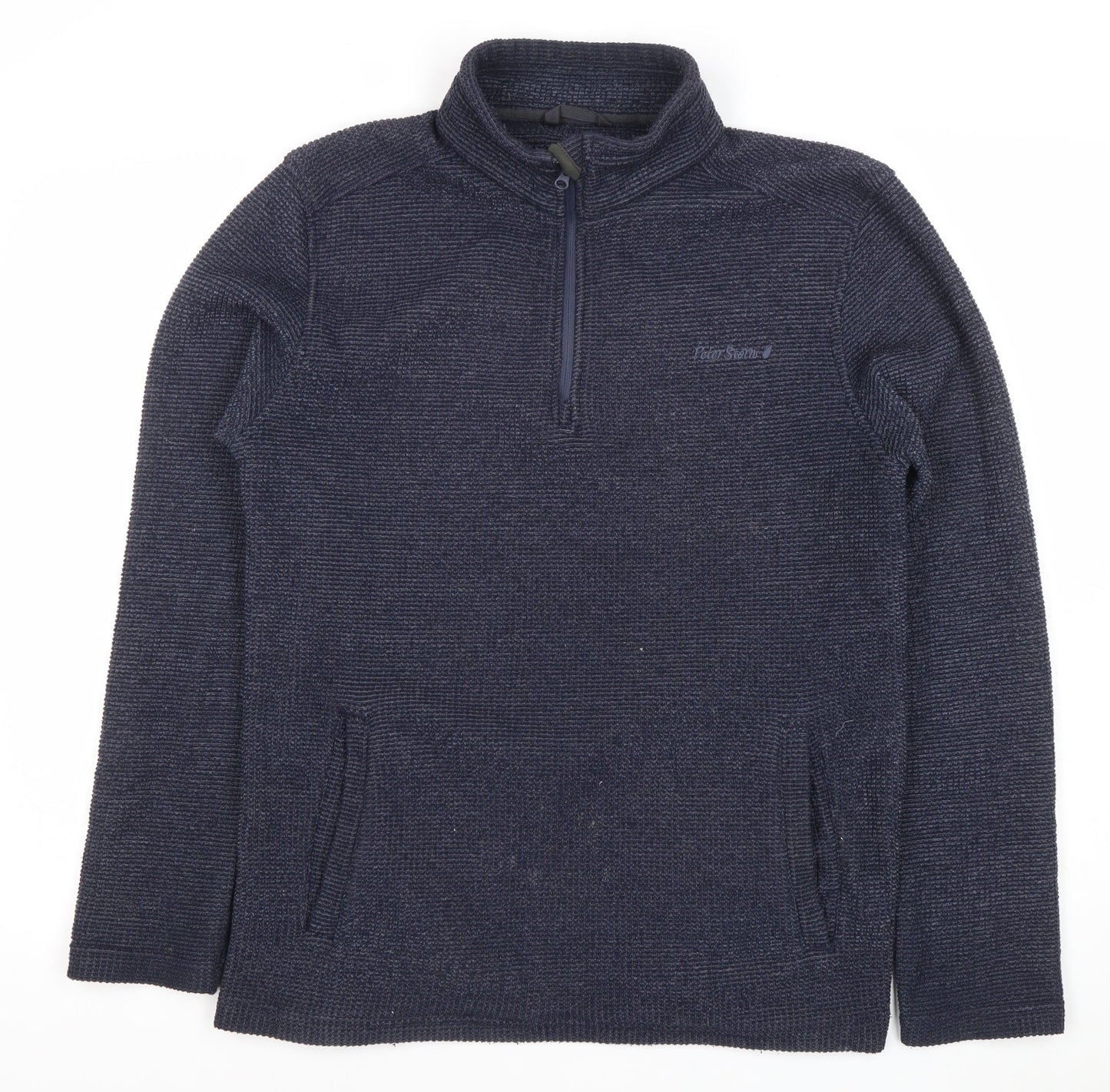 Peter Storm Unisex Blue Small Pullover 1/2 Zip Sweatshirt