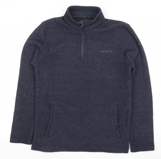 Peter Storm Unisex Blue Small Pullover 1/2 Zip Sweatshirt