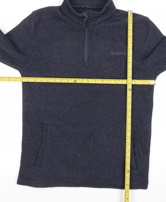 Peter Storm Unisex Blue Small Pullover 1/2 Zip Sweatshirt