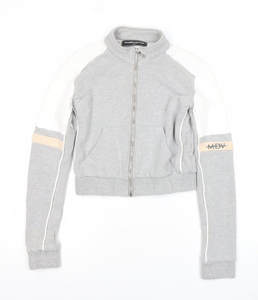 Manière De Voir Women’s Grey Full Zip Sweatshirt Size 10