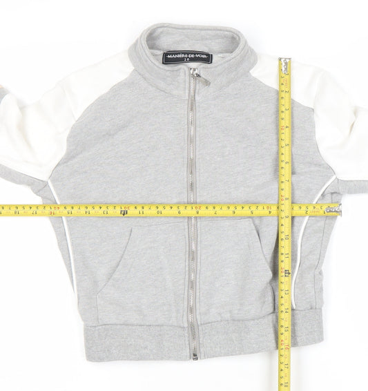 Manière De Voir Women’s Grey Full Zip Sweatshirt Size 10