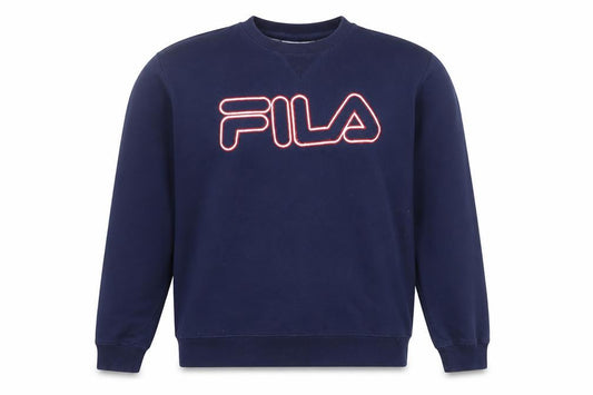 Womens UK M Regular FILA Blue Pullover Sweatshirt