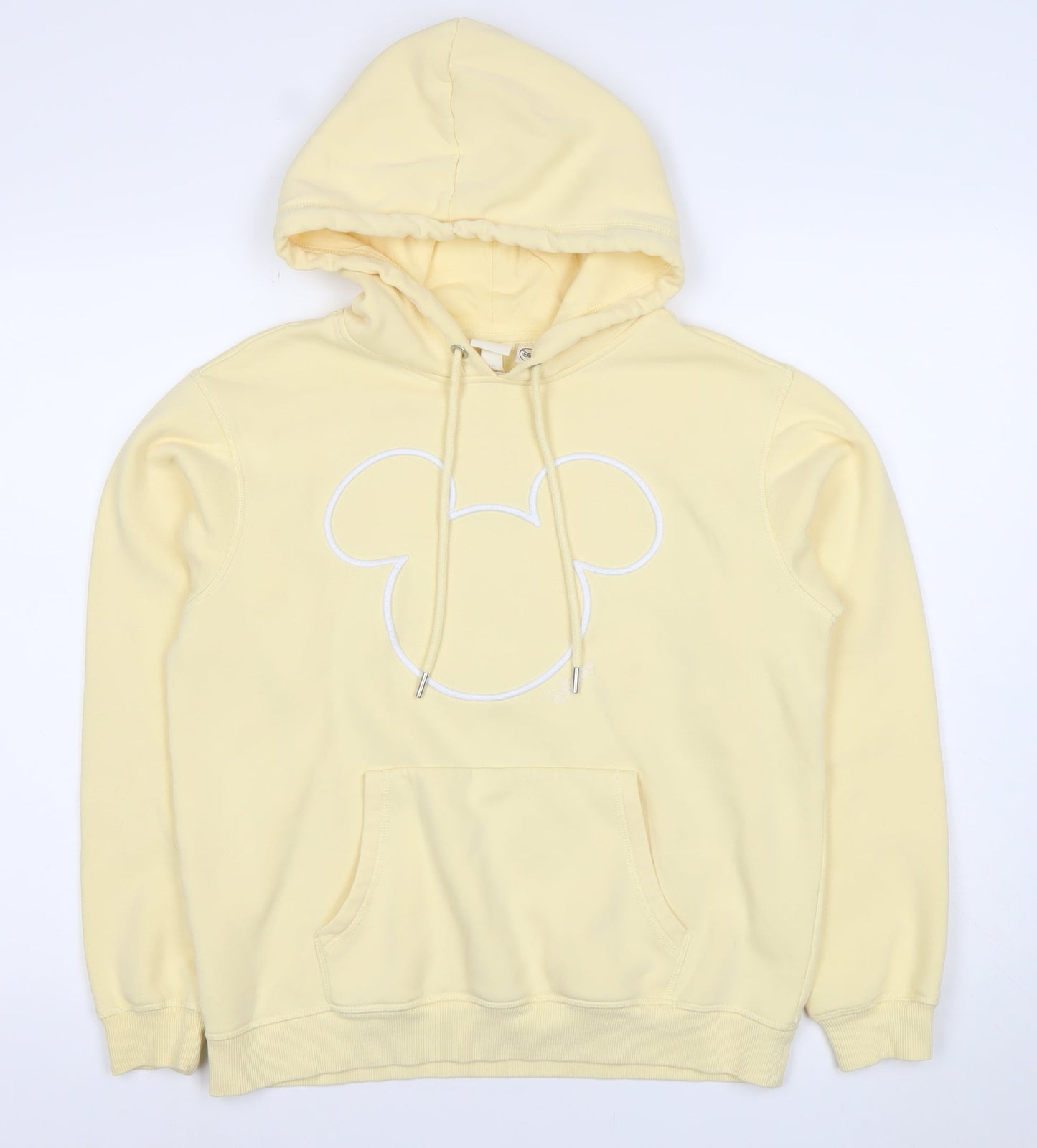 H&M Women Yellow Disney Mickey Mouse Pullover Hoodie Size S