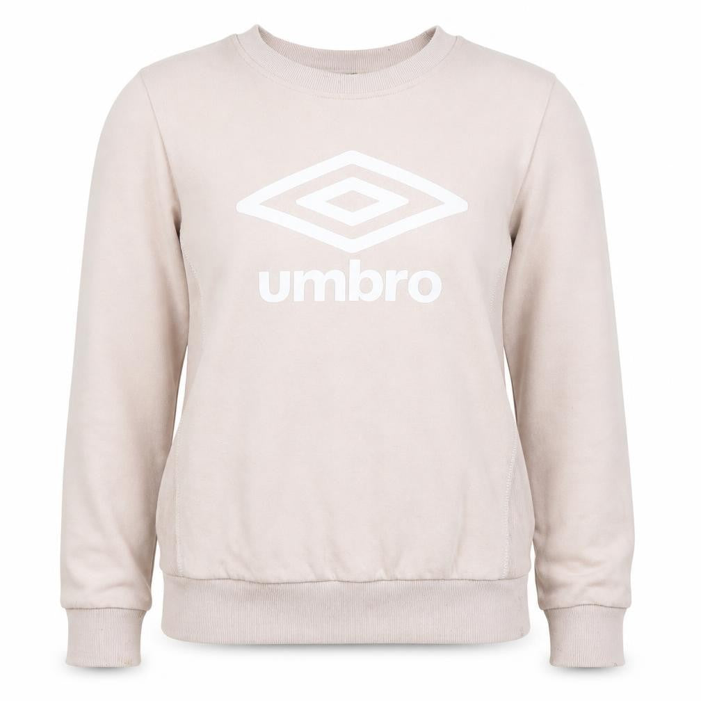 Womens UK M Regular Umbro Beige Pullover Sweatshirt