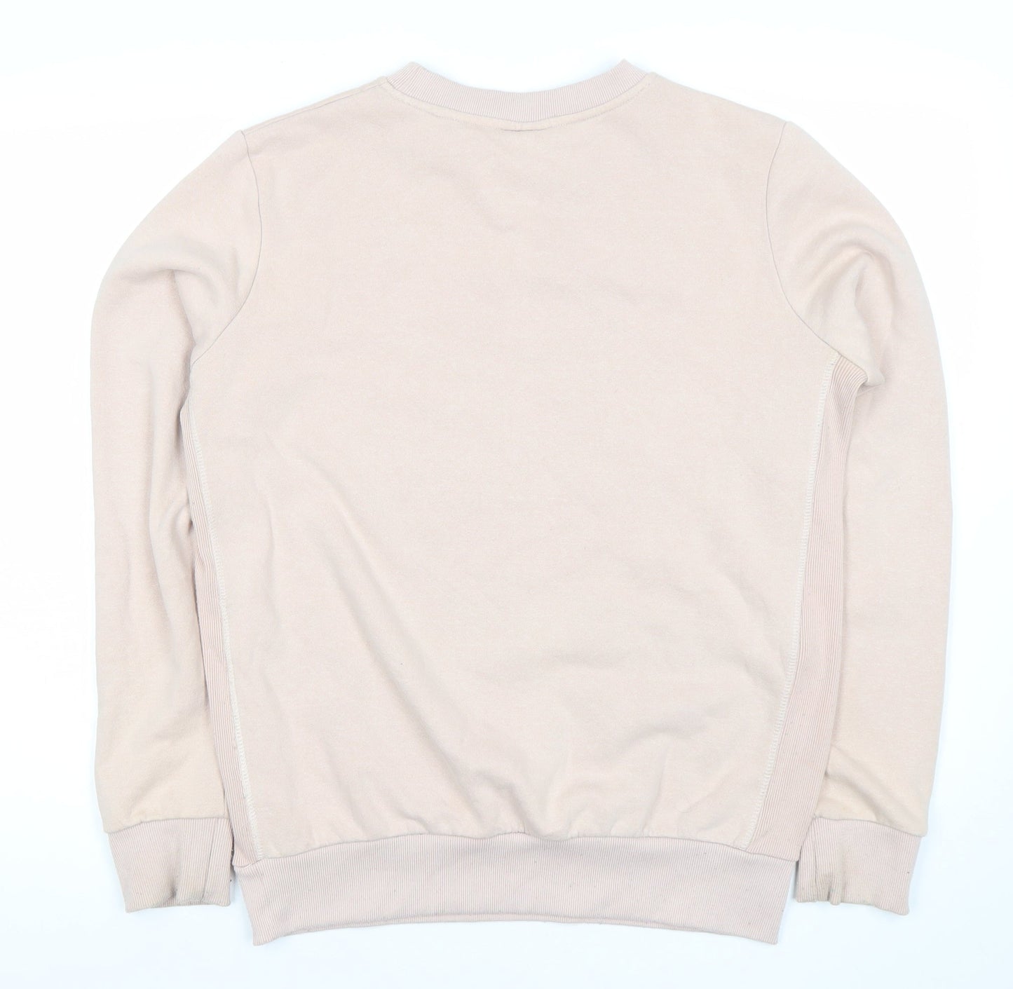 Umbro Womens Beige Pullover Logo Sweatshirt Size M Long Sleeve