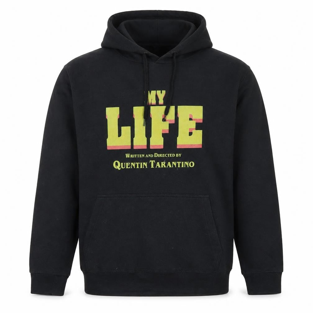 Pampling Unisex Adults Black 2XL Pullover Hoodie Quentin Tarantino Movie Graphic