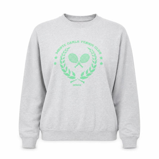 PrettyLittleThing Womens Grey Small Pullover Sweatshirt Tennis Logo