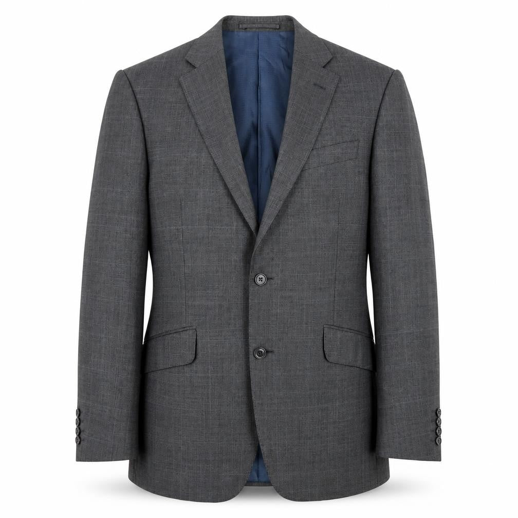 Marks and Spencer Men’s Grey Wool Suit Jacket 38” M Regular Check