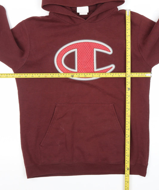 Mens UK XL Regular Champion Red Pullover Hoodie